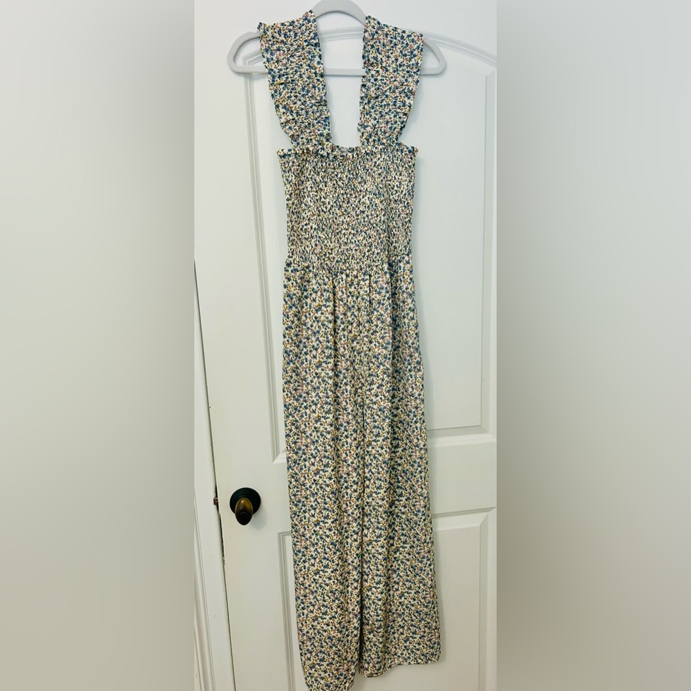 Floral Smocked Jumpsuit